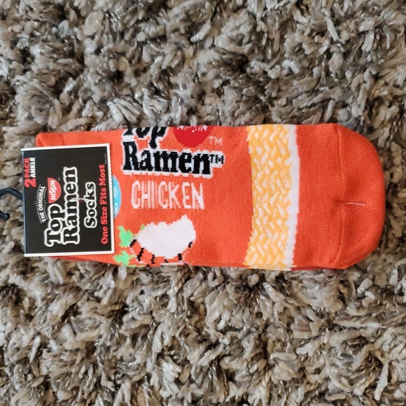 $5 Top Ramen 2 Pack of Ankle Socks - Picture 1 of 5